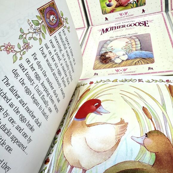 Vintage The Talking Mother Goose Fairy Tales Worlds of Wonder Books Set of 7 - Picture 10 of 11